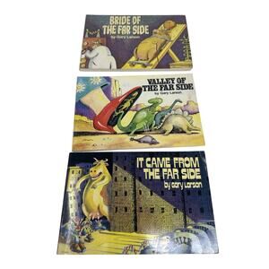 Lot of 3 The Far Side Gallery Comic Book Collections Gary Larson Softcover